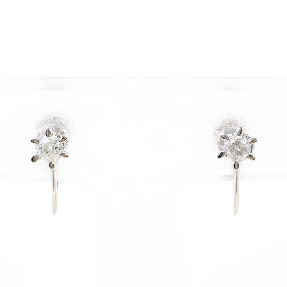 VINTAGE Silver Diamond Earrings